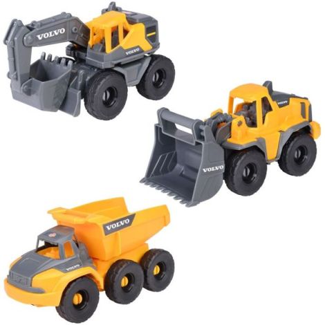 Set Dickie Toys Construction Set cu 3 vehicule 16 cm - imagine 9